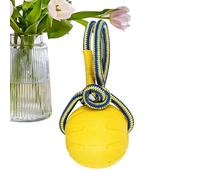 Dog Chew Ball, Dog Jolly Ball - Training Chew Ball With Indestructible Handle | Interactive Puppy Toys Supply Teething Knots For Aggresiv Chewers