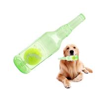 Dog Chew Bottle Toy - Tennis Ball Inside Toy, Interactive Teething Toy Floating Teething Toy, Rubber Bite Resistant Accessory, Training Tool