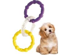 Dog Chew Pull Ring Toy - Durable Teeth Cleaning Molar Toy for Small & Large Dogs, Interactive Training Pet Supplies to Relieve Boredom (Teddy/Golden Retriever)