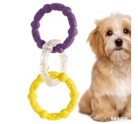 Dog Chew Pull Ring Toy for Small/Large Dogs - Durable Teeth Cleaning Molar Toy, Interactive Boredom Relief Pet Training Supplies (Teddy/Golden Retriever)