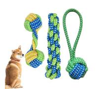 Dog Chew Rope, 3 Pack Puppy Tug of War Rope, Aggressive Chewers Toys, Indestructible Pup Grinding Accessories for Keep The Pets from Being Bored