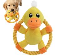 Dog Chew Rope Animal Shape Teething Game with Squeaker - 14 x 16 x 2 cm 60 g