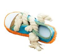 Dog Chew Rope - Gum Massage Chew Toy in Shoe Shape - Squeaky Toy for Dogs - For Gum Massage, Small, Medium and Large Dog Breeds, Indoor and Outdoor Training as a Reward