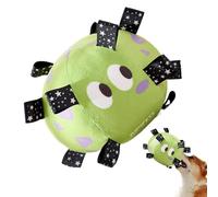 Dog Chew Soccer Ball - Plush Dog Chew Toy Ball | Medium Dog Squeaky Soccer Ball for Indoor Puppies Interactivated: Attractive patterns and striking colors attract attention, and the built-in squeaker