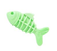 Dog Chew Stick - Fish Shaped Silicone Toy, Portable Training Aid Lightweight Accessory for Puppy Grooming | Interactive Chew Toy in Modern Design by Creatives for Daily Travel