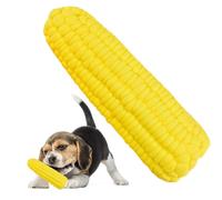 Dog Chew Toy - Corn Shaped Squeaky Bite Resistant Stick - Interactive Soft Latex Chew Dog Toy | for Aggressive Chewers Small Medium Large Sized Cat Puppy Teeth Cleaning