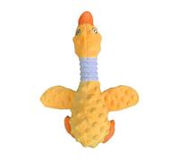 Dog Chew Toy - Duck Shape Squeaker, Durable Latex Companion | Bite Resistant Puppy Entertainment | Soothing Teeth Cleaner Duck T0y | Calming Massaging Play For Aggressive Chewers