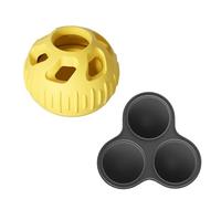 Dog Chew Toy For Small To Large Breeds Leak Food Fillable Treat Ball Teether Silicone Training To Relieve Boredom Food Grade Silicone Dog Chew