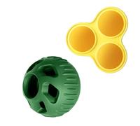 Dog Chew Toy For Small To Large Breeds Leak Food Fillable Treat Ball Teether Silicone Training To Relieve Boredom Food Grade Silicone Dog Chew