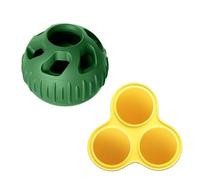 Dog Chew Toy For Small To Large Breeds Leak Food Fillable Treat Ball Teether Silicone Training Toy To Relieve Boredom Silicone Dog Feeder Ball
