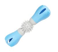 Dog Chew Toy for Teething Puppies, Tough Rubber Dumbbell Design, Interactive Toothbrush Stick for Play & Care, Ideal for Small Dogs, Safe Entertainment & Training Aid, 7.56x2.05 Inches