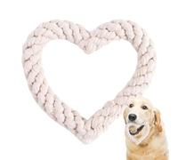 Dog Chew Toy, Heart-Shaped Rope Unbreakable Dog Toys for Small and Medium Dogs, Interactive Valentine for Teething, Playing, and Cleaning, Perfect for Daily Use (B)