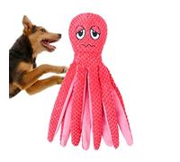 Dog Chew Toy, Small Soft Calming Toy with Sound for Dogs, Plush Chew Toy for Dogs in Octopus Shape, For Bored Animals in the Living Room, Balcony, Garden and Camping