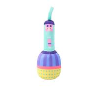 Dog Chew Toy - Sound Interactive Microphone Shape Plush Toy for Indoor and Outdoor Can Be Placed in Various Places of Home Such as Living Room, Bedroom, Kitchen