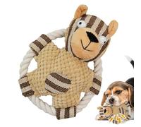 Dog Chew Toy with Squeaky Function, Indoor Chew Toy Rope with Crinkle Sound, Chew Toy with Teething Aid for Medium and Large Dog Breeds as a Soothing Companion for Home and Garden