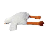 Dog Chew Toys | Bored Animal Entertainment, White Duck Shape Dog Chew Toy | For Small Medium Large Breeds Indoor Outdoor Garden
