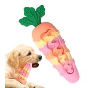 Dog Chew Toys, Carrot Dogs Teething Toy, 6.22x2.01 Inches Durable Pet Chewing Supplies, Silicone Fetch Play for Puppies, Dogs, Indoor Outdoor Travel Crate Bath Training Halloween Easter Use