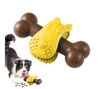 Dog Chew Toys - Puppy Chew Bone and Teacher Toy Interactive Slow Dispenser Toy for Puppy Teeth, Anti-Boredom, Cleaning, Exercise and Education