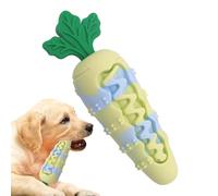 Dog Chew Toys, Silicone Carrot Dog Teething Plaything, Pet Chewing Supplies for Interactive Play, Care, Training, Travel, Bath Time, Birthday, Halloween, Easter, Crate Use, 15.7 x 5 cm