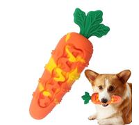 Dog Chew Toys, Silicone Carrot Teething Toy for Pets, Durable Chewing Supply for Indoor Outdoor Play, Fetch, Travel, Bath Time, Training, Crate, Birthday, Halloween, Easter Activities