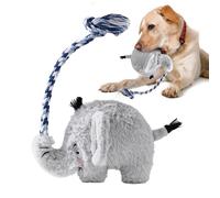 Dog Chewing Toys - (1) Plush Interactive Enrichment Toy | Fun Activity Entertainment For Bulldog Poodle Senior Dogs Indoor Home Travel Camping Comfort Soft Play