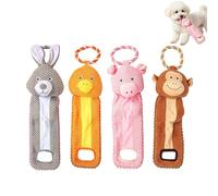 Dog Chewing Toys | 4 Piece Squeaky Pet Items, Dogs Chew Toys - During Training, Against Boredom, Home, On The Road, In The Car, Indoors And Outside!