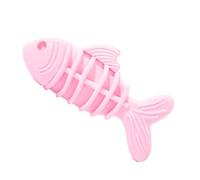 Dog Chewing Toys - Fish-Shaped Dog Teether Stick - Silicone Pet Supplies Interactive Chewing Toy for Teething Boredom Training Daily Shop Interaction Home Indoor Outdoor Travel Backyard