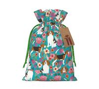 Dog- Christmas Bag Gifts Happy Halloween Snacks Hamper Drawstring Wedding Favor Packaging Party