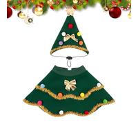 Dog Christmas Costume - Tree Outfit | Clothes | Christmas Tree - Pet Outfit | Sparklining Funny Puppy Costumes | Christmas Costumes for the Holiday Photo for Party Holiday Go in