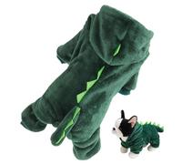 Dog Christmas Dinosaur Costume - Soft And Warm Dog Clothes Cat Hoodies, Coral Velvet Puppy Hoodie, Pet Dinosaur Cosplay Hoodies, Funny Costume Sweater Winter Coat For Small Puppy Dogs Cat