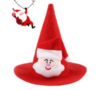 Dog Christmas Hat,Funny Cute Warm Christmas Headwear - Pointed Cat Santa Costume Hat | for Puppies Kitten Hamsters Lizards Winter Event Birthday Celebration Party