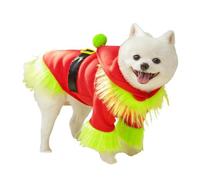 Dog Christmas Outfit, Cartoon Dog Santa Costume, Comfortable Funny Dog Christmas Clothes, Cute Pet Christmas Clothing with Festive Santa Design for Small and Large Dogs (1 Piece)
