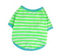 Dog Christmas Pajamas Dog Striped Round Neck T Shirt Pet Striped Shirt Pet Clothes Korean Style Small Dog Clothes Striped Pup Jumpsuit 2 Legs Basic Pjs Shirts For Puppy And Cat E M