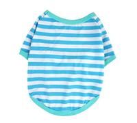 Dog Christmas Pajamas Dog Striped Round Neck T Shirt Pet Striped Shirt Pet Clothes Korean Style Small Dog Clothes Striped Pup Jumpsuit 2 Legs Basic Pjs Shirts For Puppy And Cat A M