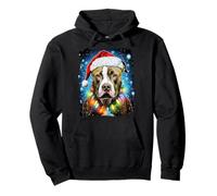 Dog Christmas Pitbull Pullover Hoodie