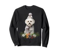 Dog Christmas Theme Bichon Frise Sweatshirt