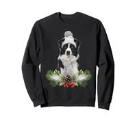 Dog Christmas Theme Border Collie Sweatshirt