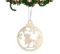 Dog Christmas Tree Vintage Christmas | DIY Dolls with Hole to on a Tree for Vintage Christmas Decorations