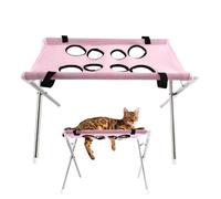 Dog Claw Cutting Hammock 8-Hole Design Cat Hairdressing Apron - Nail Shortening Hanger, for Cats Dogs Kittens Puppies Small Medium Large Breeds Indoor Hair Cutting Ear Cleaning