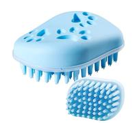 Dog Cleaning Brush | Pet Grooming Bath Massage Brush - Soft Cleaner Silicone Ergonomic Comb for Care Home Travel Routine Wash Daily Outdoor Grooming Bathing Relaxation
