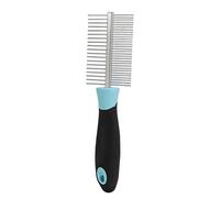 Dog Cleaning Grooming Supplies, Stainless Steel Round Dog Combs Teeth Remove Pet Fur and Knots Pet Brush Tools Safe Easy to Operate Cat DIY Grooming Brush Double Sided