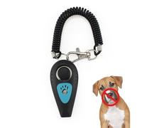 Dog Clicker for Training | 2 in 1 Cat Clicker and Whistle - Behavior Aid with Wrist Strap, Silent Recall Device, Dog Whistle for Small Animal Cat Horse Bird