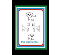 dog clipart outline: dog sketch book