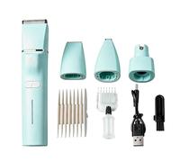 Dog Clipper, 4 in 1 Rechargeable Electric Low Noise | Cat Nail Clippers Hair Trimmer | For Face Paws Ears Group Home Beauty Salon Veterinary Bathroom Kennel