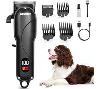 Dog Clippers for Grooming: Dog Grooming Kit Low Noise Electric Quiet Rechargeable Adjustable Clipper Comb Cordless Pet Hair Thick Coats Clippers Trimmers Set Dogs Hair Clippers for Dogs Cats Pets