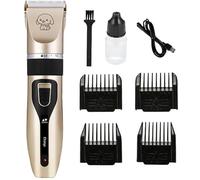 Dog Clippers for Grooming for Thick Heavy Coats, Low Noise Rechargeable Cordless Pet Shaver with Stainless Steel Blade/Waterproof Dog Shaver for Dogs Pets