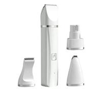 Dog Clippers | Nail Sander - 4 in 1 Cordless Silent Kit for Claws, Mingled Hair, Face, Ears, Paws