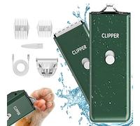 Dog Clippers Pet Hair Trimmer Low Noise Dog Grooming Kit,Green+Double Blade