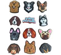 Dog Clog Charms Mix - Puppy Shoe Charm Accessory 5,10,12pcs Dachshund Frenchie Golden Retriever Beagle German Shepared Sausage Doggie Collie Terrier Bulldog (Dog 12 Pack)