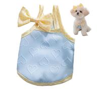 Dog Clothes, Breathable Sleeveless Small Dog Clothes, Cute Heart Pet with Bow, for Small Dogs 2.5-4kg, Pet